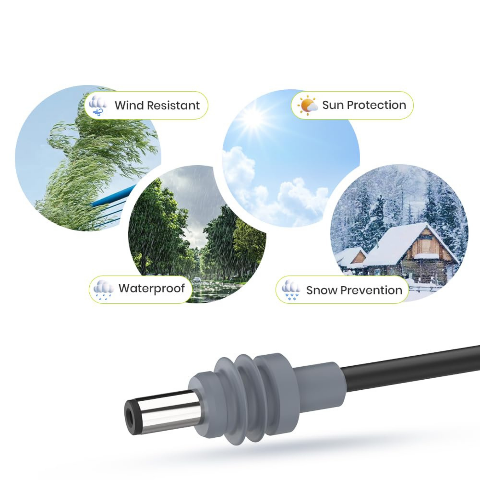 Starlink Mini DC Battery Power Cable with On/Off Switch