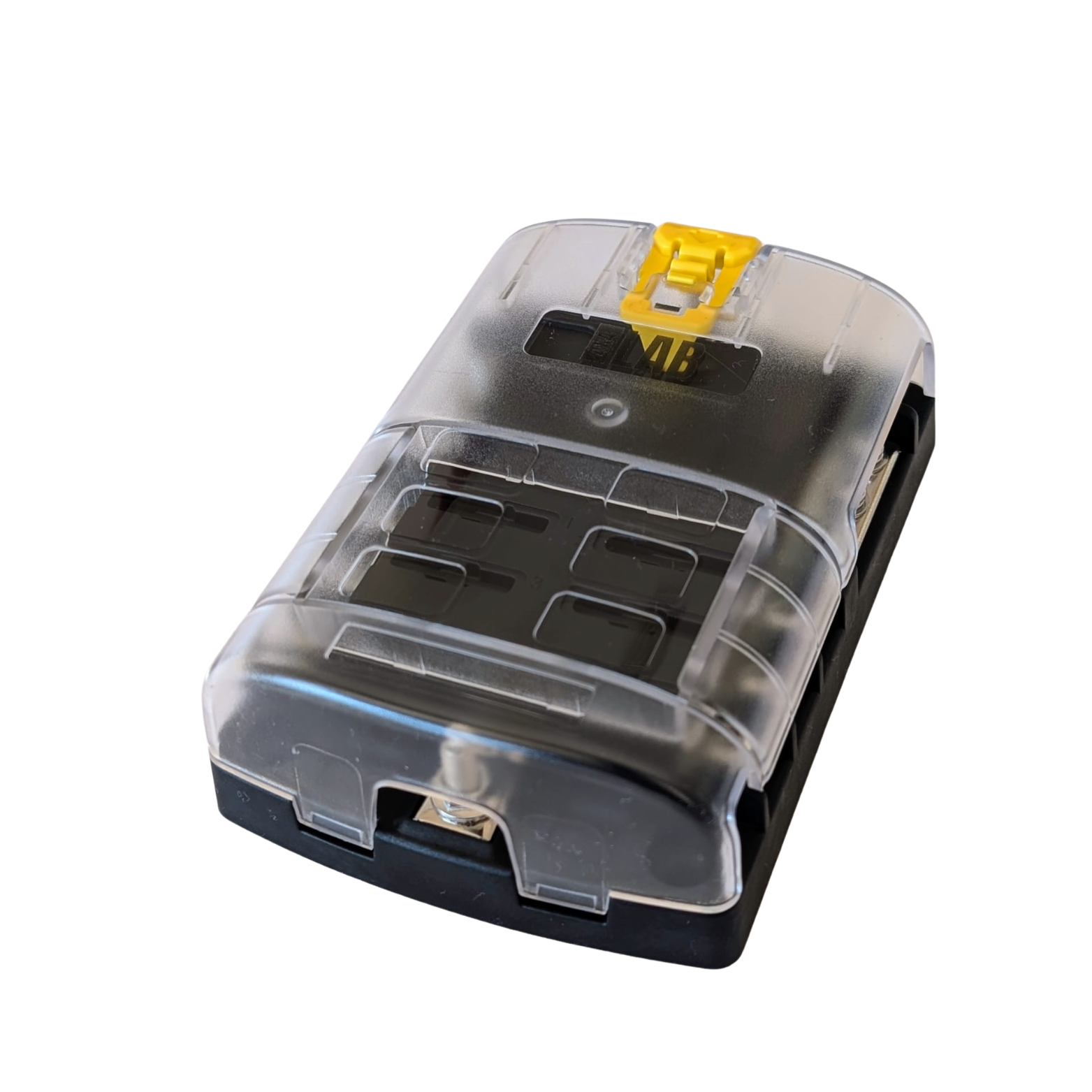 6-Way Fuse Box – Dual Busbar Blade Fuse Block for 12V & 24V Systems