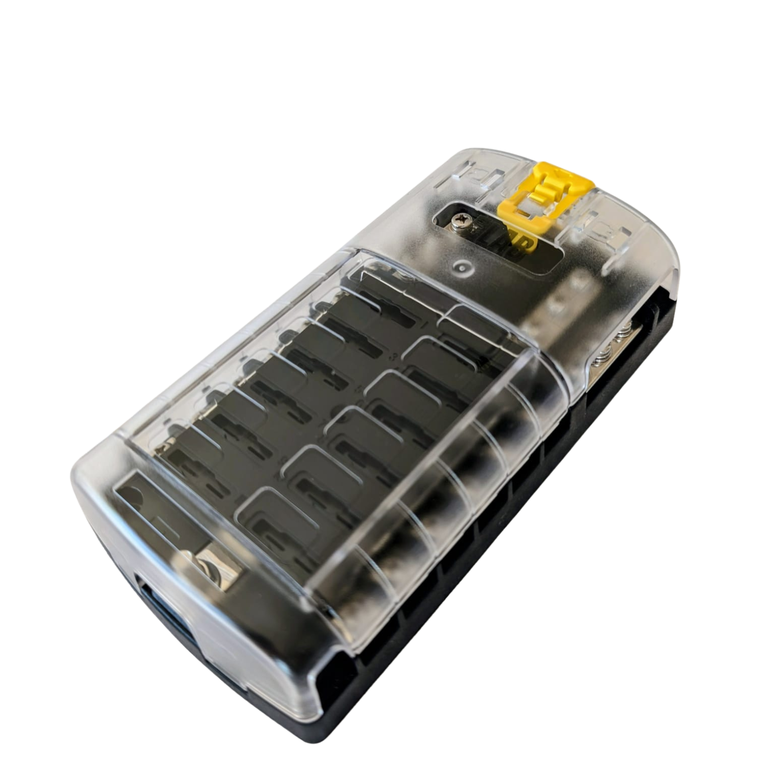 12-Way Fuse Box – Dual Busbar Blade Fuse Block for 12V & 24V Systems