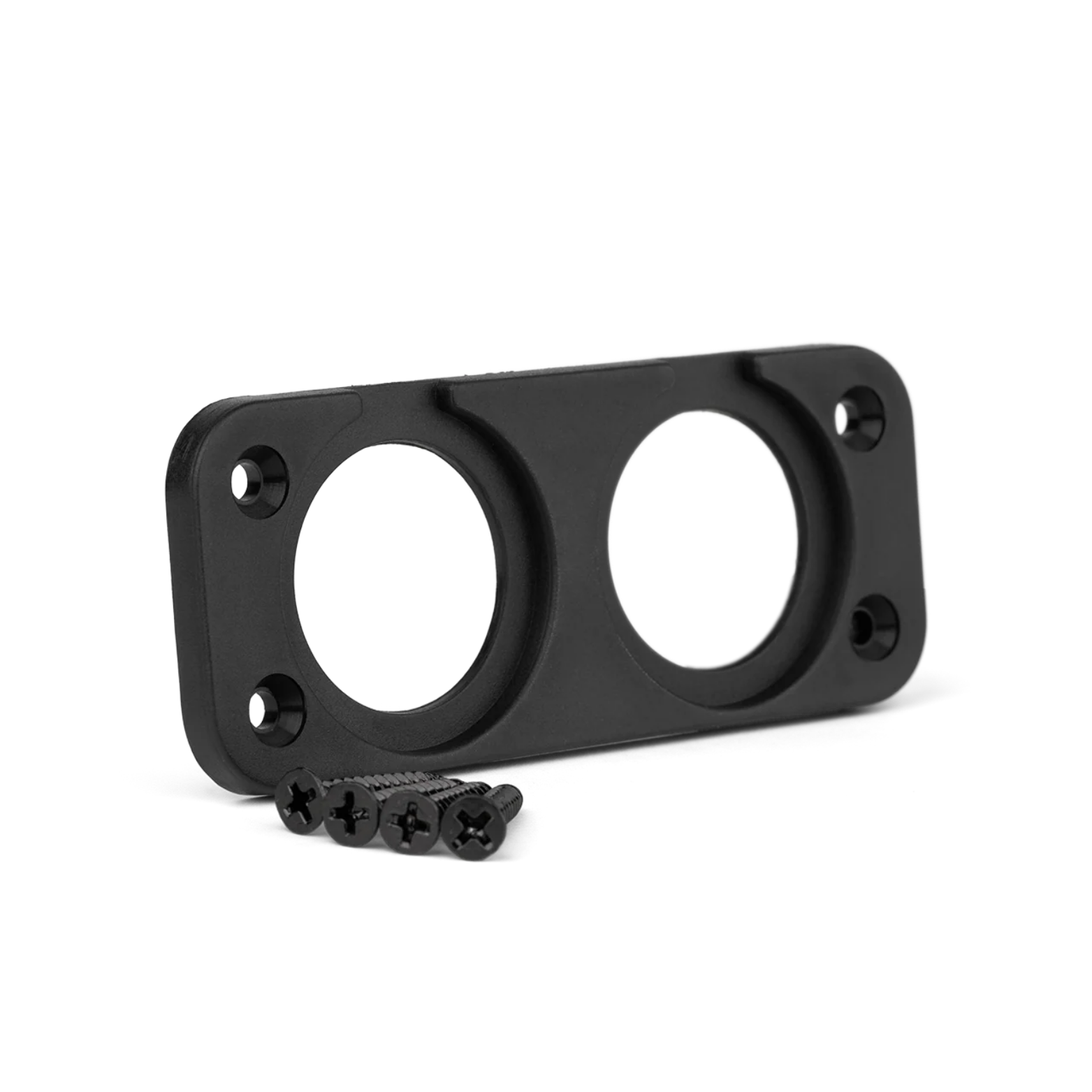 Dual Flush Mount Outlet Plate – 28mm (12V / 24V Compatible)