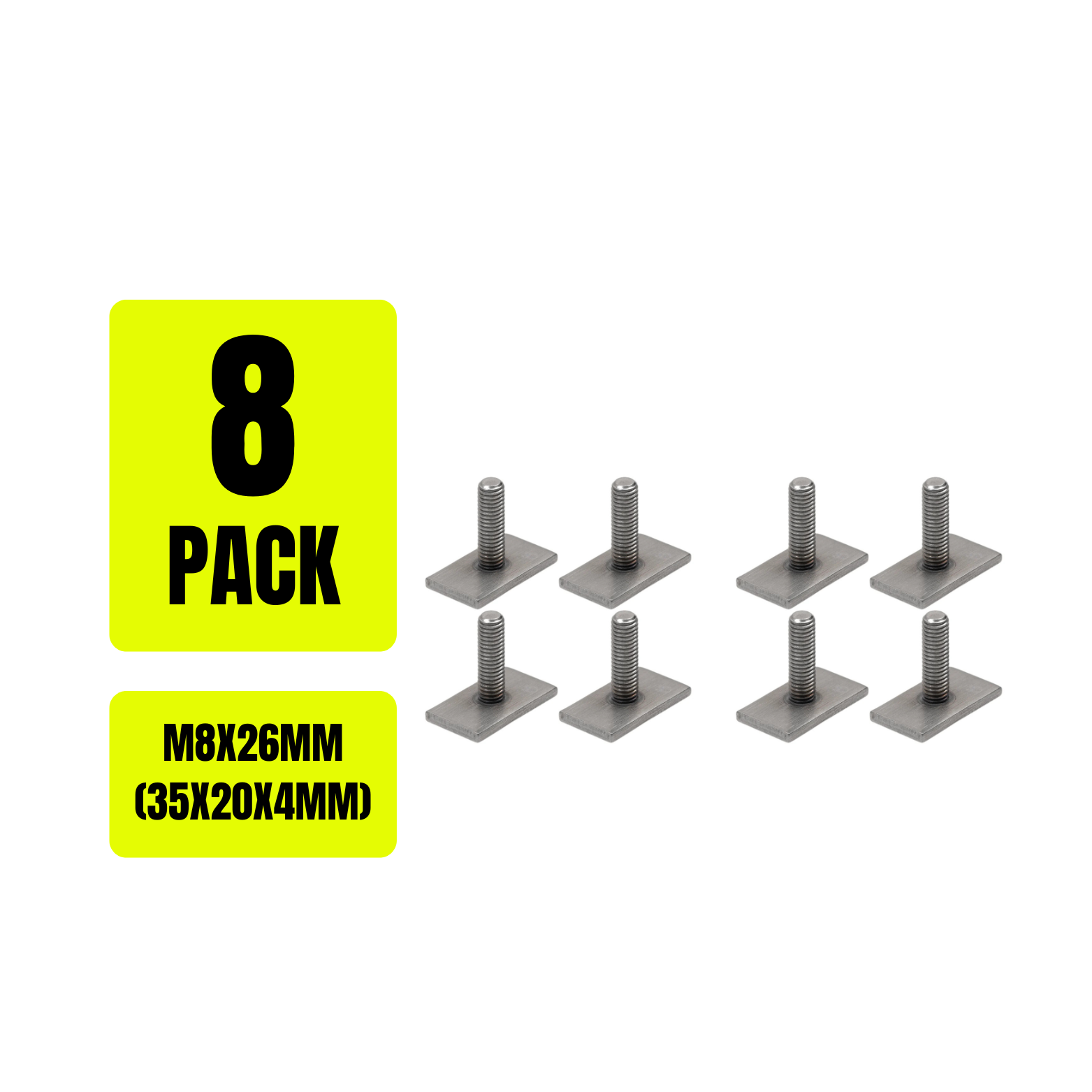 M8 Channel T Bolts for Rhino Rack, Thule, Yakima, Rola, Pro Rack | Heavy-Duty