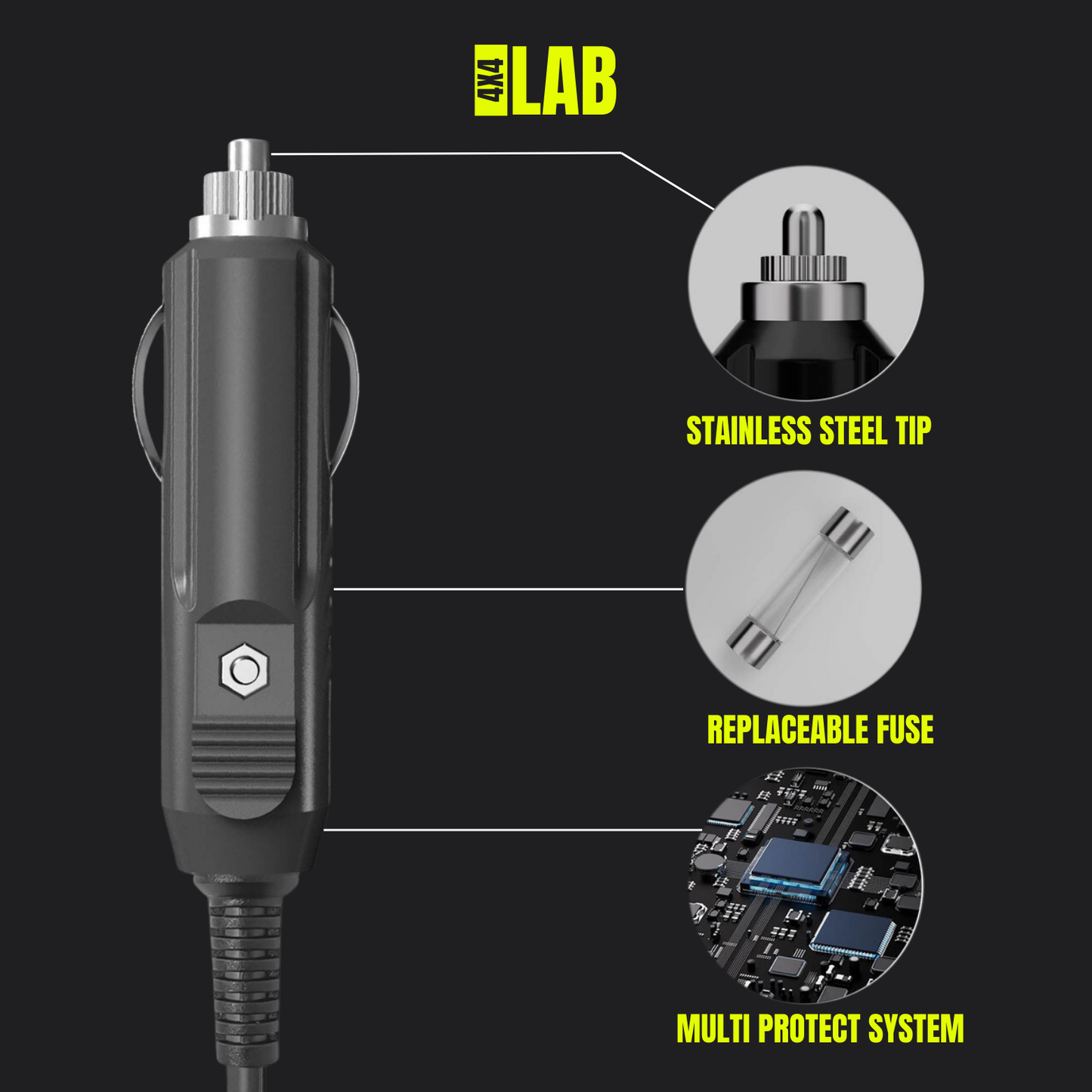 Starlink Mini 3-in-1 Car Charger + DC + USB-C Power Cable