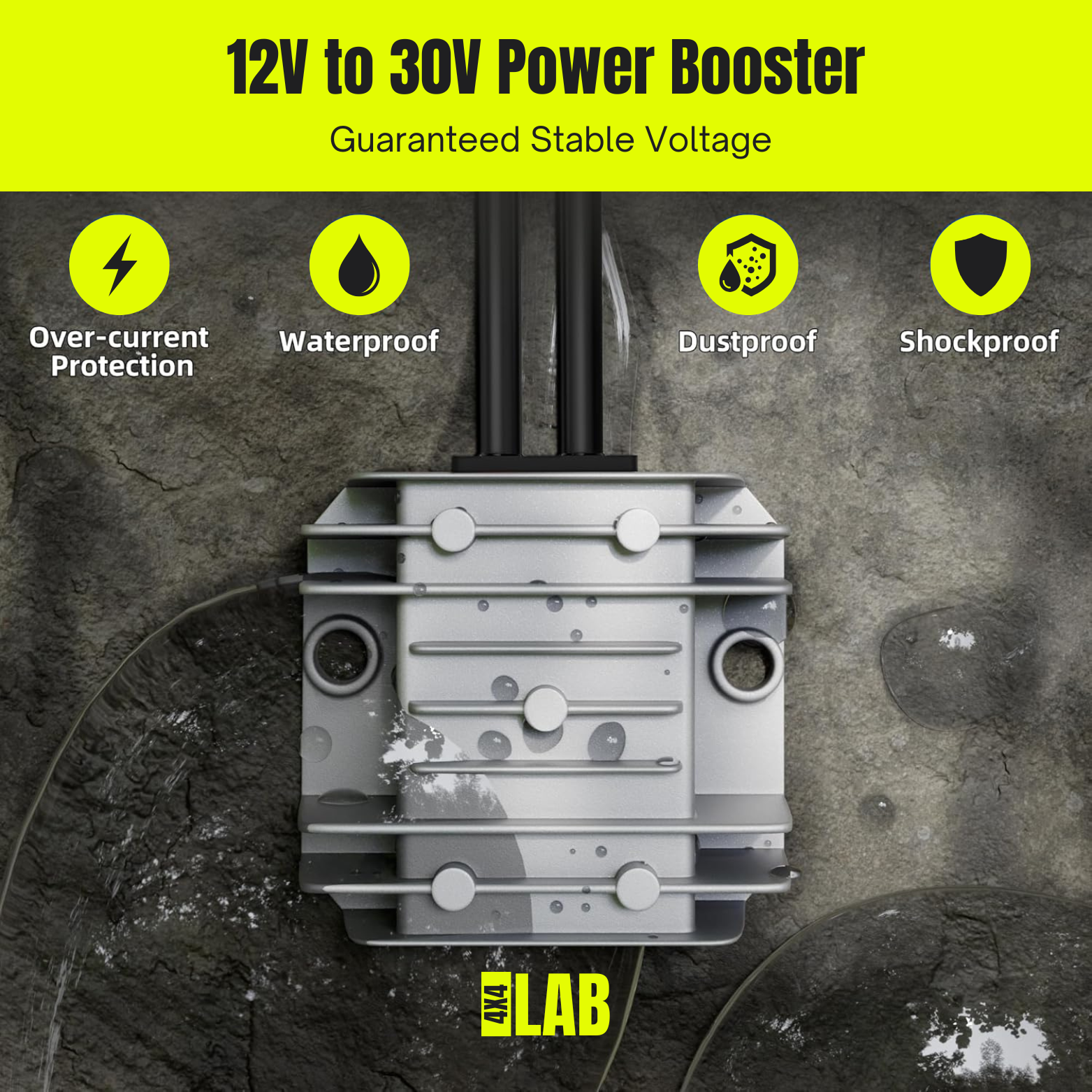 Starlink Mini 12V Cigarette Socket Car Adapter with Integrated 12V 30V Power Booster