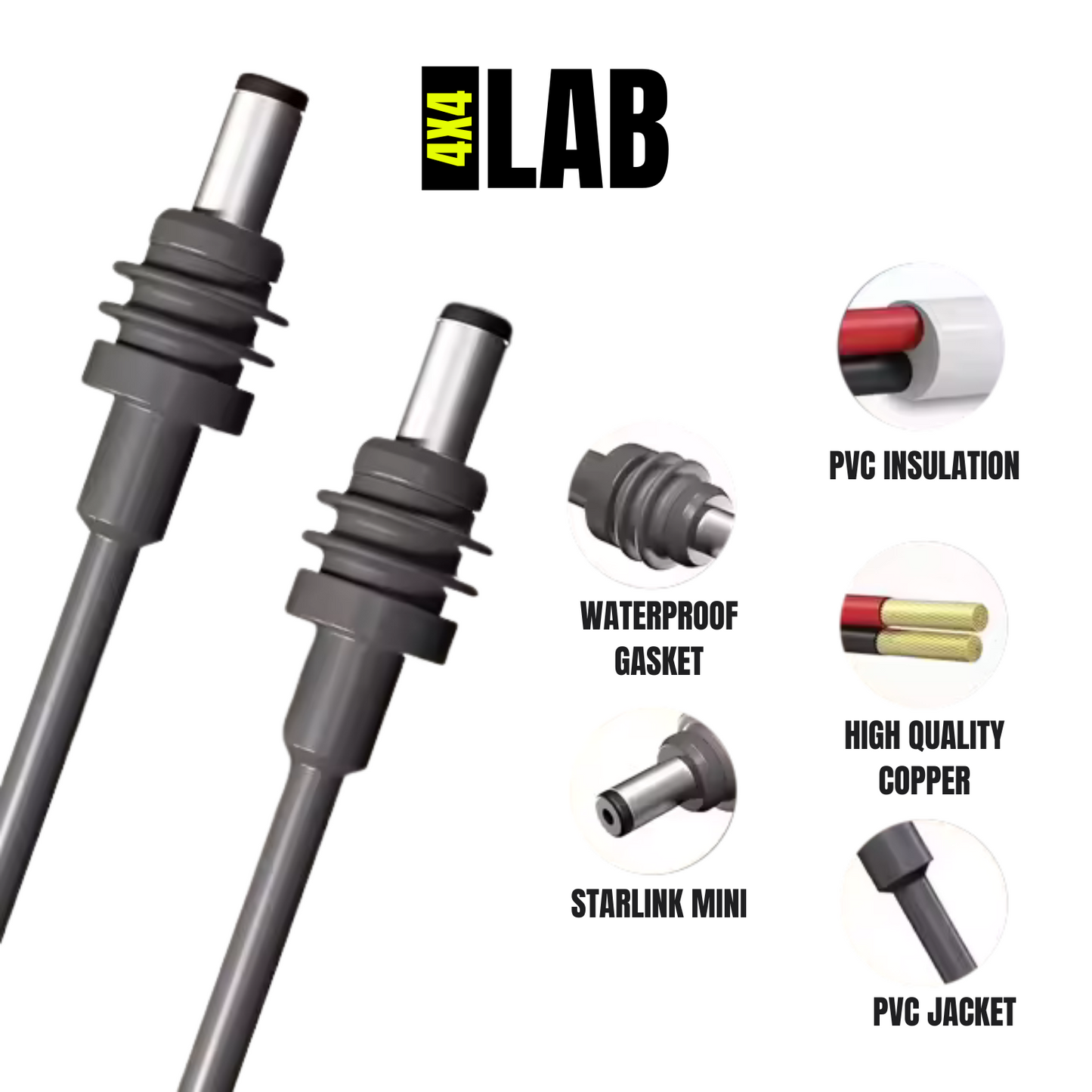 Starlink Mini DC to DC Replacement Power Cable