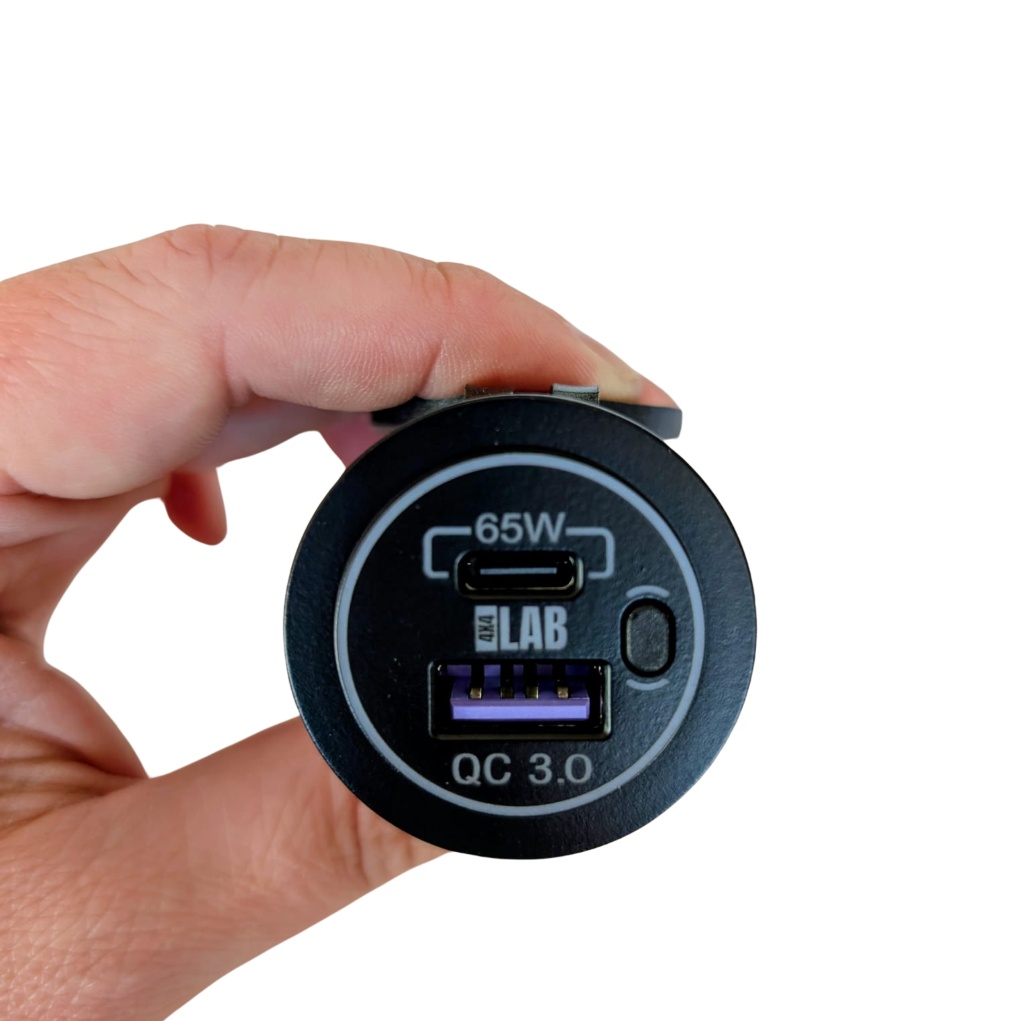 65W Dual USB-C PD & USB-A QC3.0 Fast Charging Socket