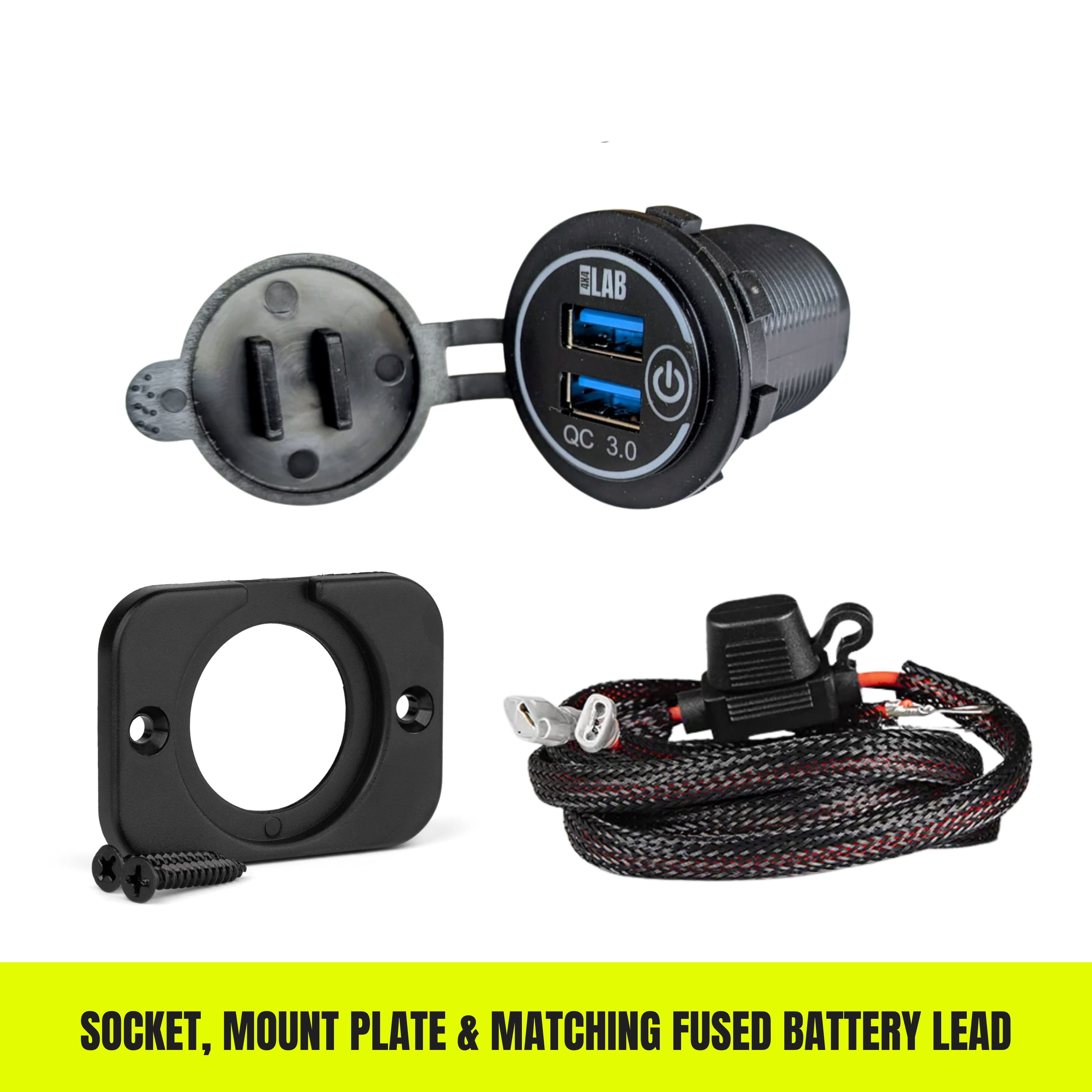 Dual USB QC3.0 Fast Charger Socket