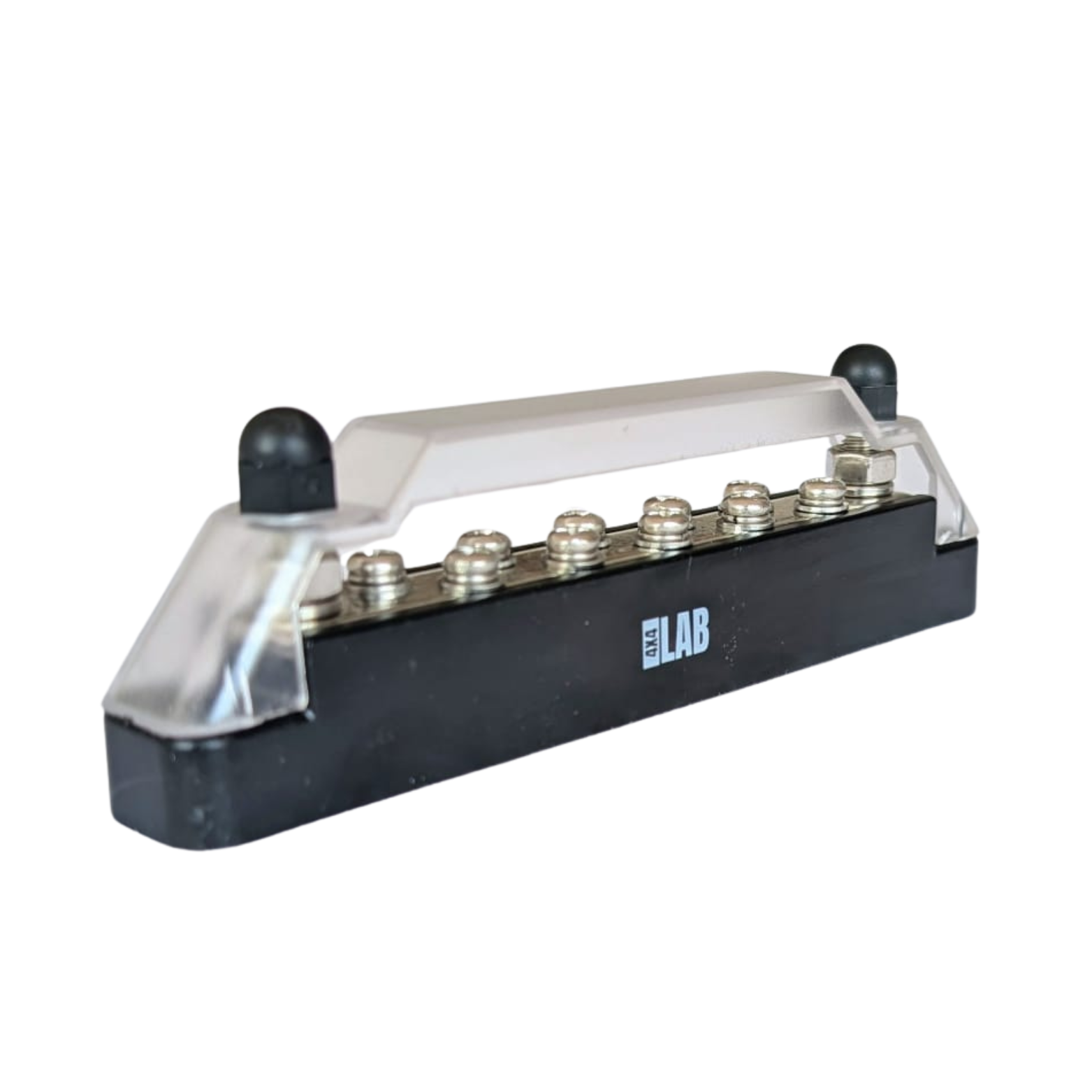 10-Way Negative Bus Bar (Black) – 150A Continuous | Safety Cover & Screws Included