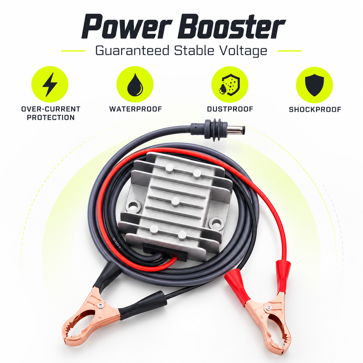Starlink Mini Alligator Clamps with 12V 30V Power Booster