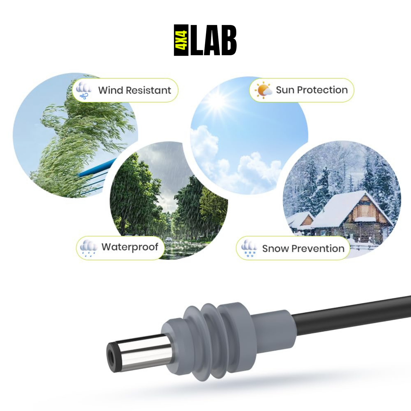 Starlink Mini DC Battery Power Cable with On/Off Switch