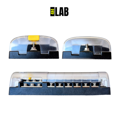 12-Way Fuse Box – Dual Busbar Blade Fuse Block for 12V & 24V Systems