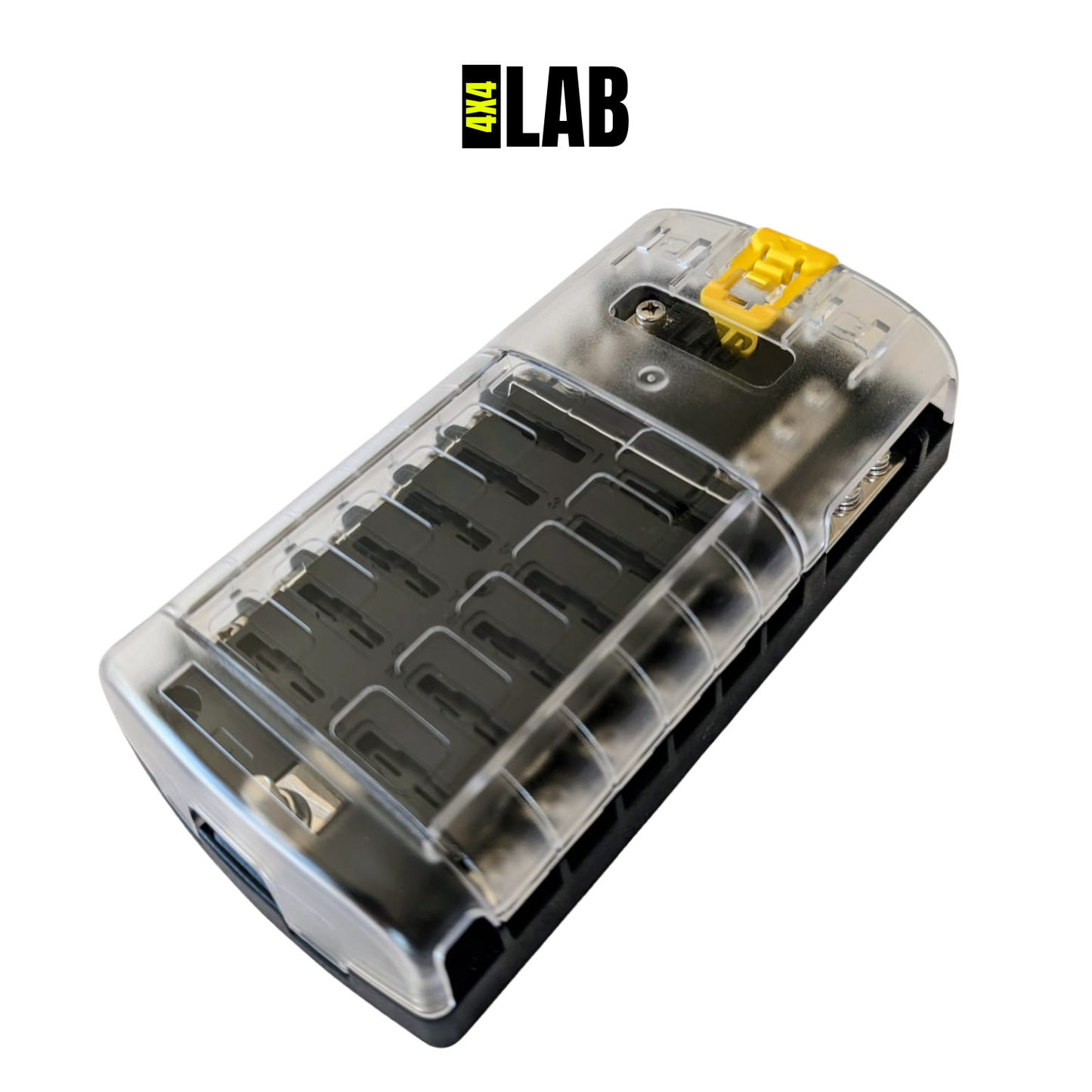 12-Way Fuse Box – Dual Busbar Blade Fuse Block for 12V & 24V Systems