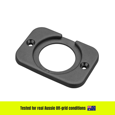 Single Flush Mount Outlet Plate – 28mm (12V / 24V Compatible)
