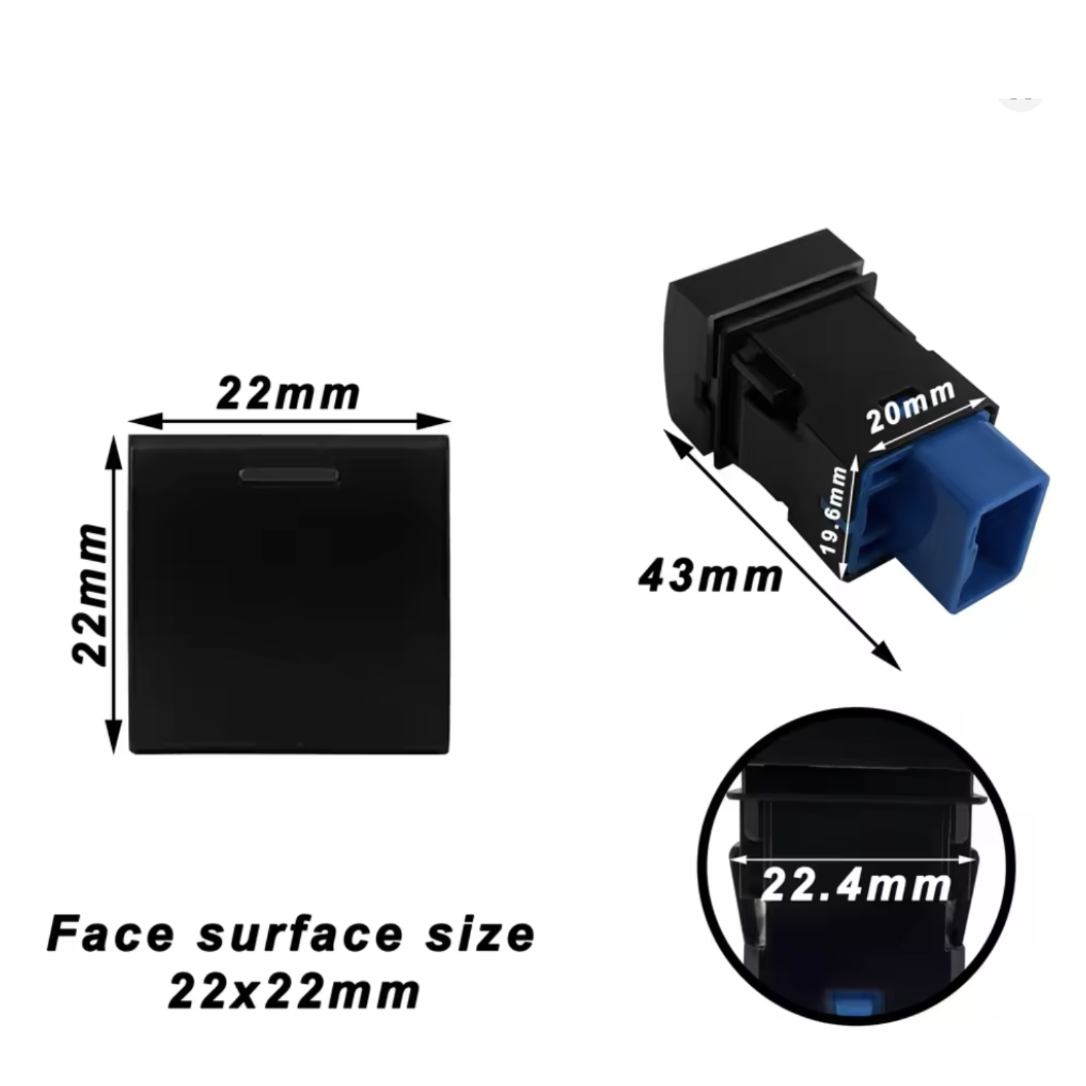 Starlink Push Switch for Toyota Prado 150s, Hiace, RAV4, LandCruiser 70s 300s, Camry, Corolla