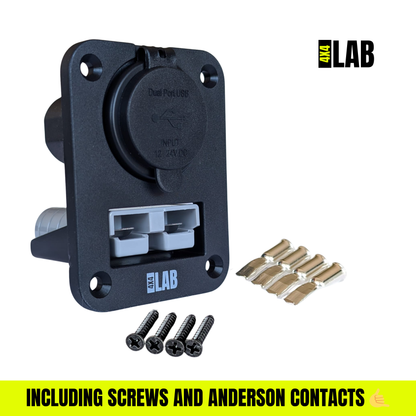 Anderson + USB-C QC4.0 Fast Charge Flush Mount Panel