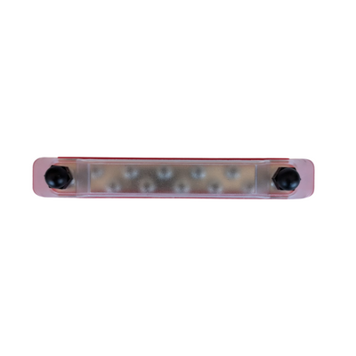 10-Way Positive Bus Bar (Red) – 150A Continuous | Safety Cover & Screws Included