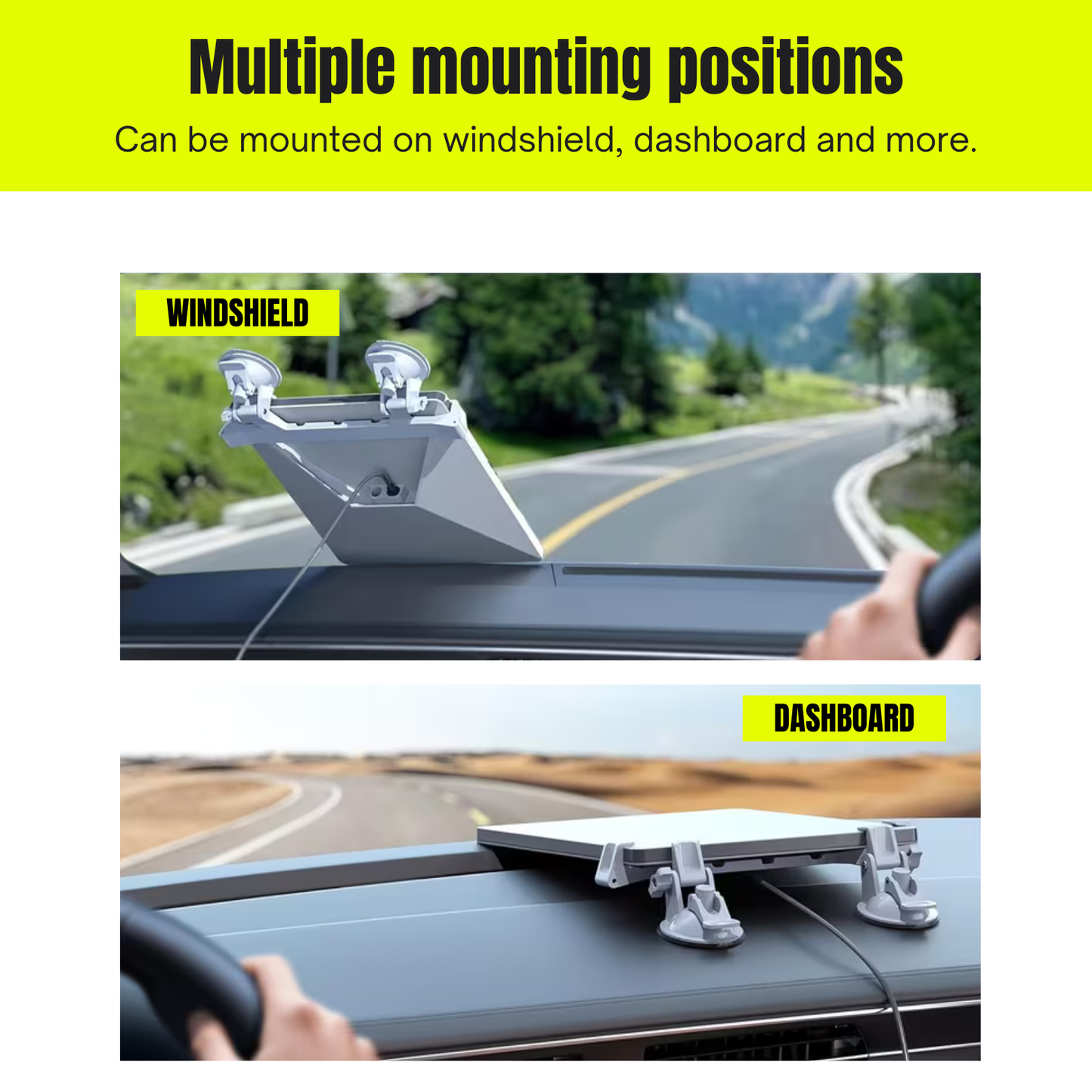 Universal Suction Mount for Starlink Mini – Windscreen, Dash, Sunroof
