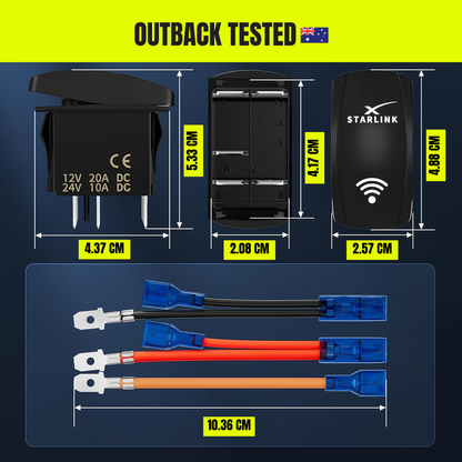 Starlink Illuminated Rocker Switch for Cars, 4WD & Caravans