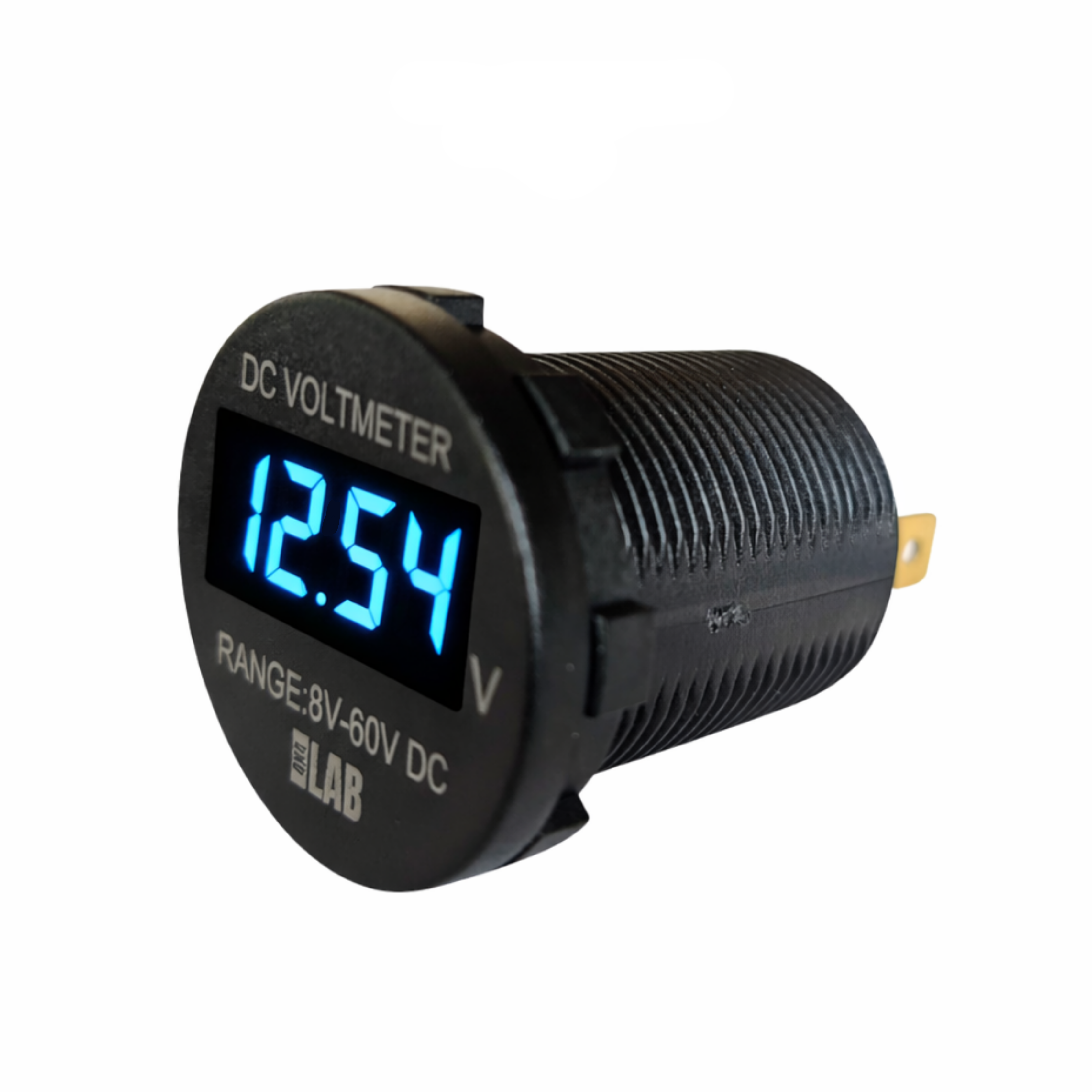 DC Voltmeter 8V–60V Flush Mount Battery Voltage Monitor