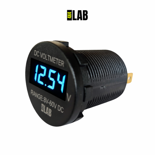 DC Voltmeter 8V–60V Flush Mount Battery Voltage Monitor