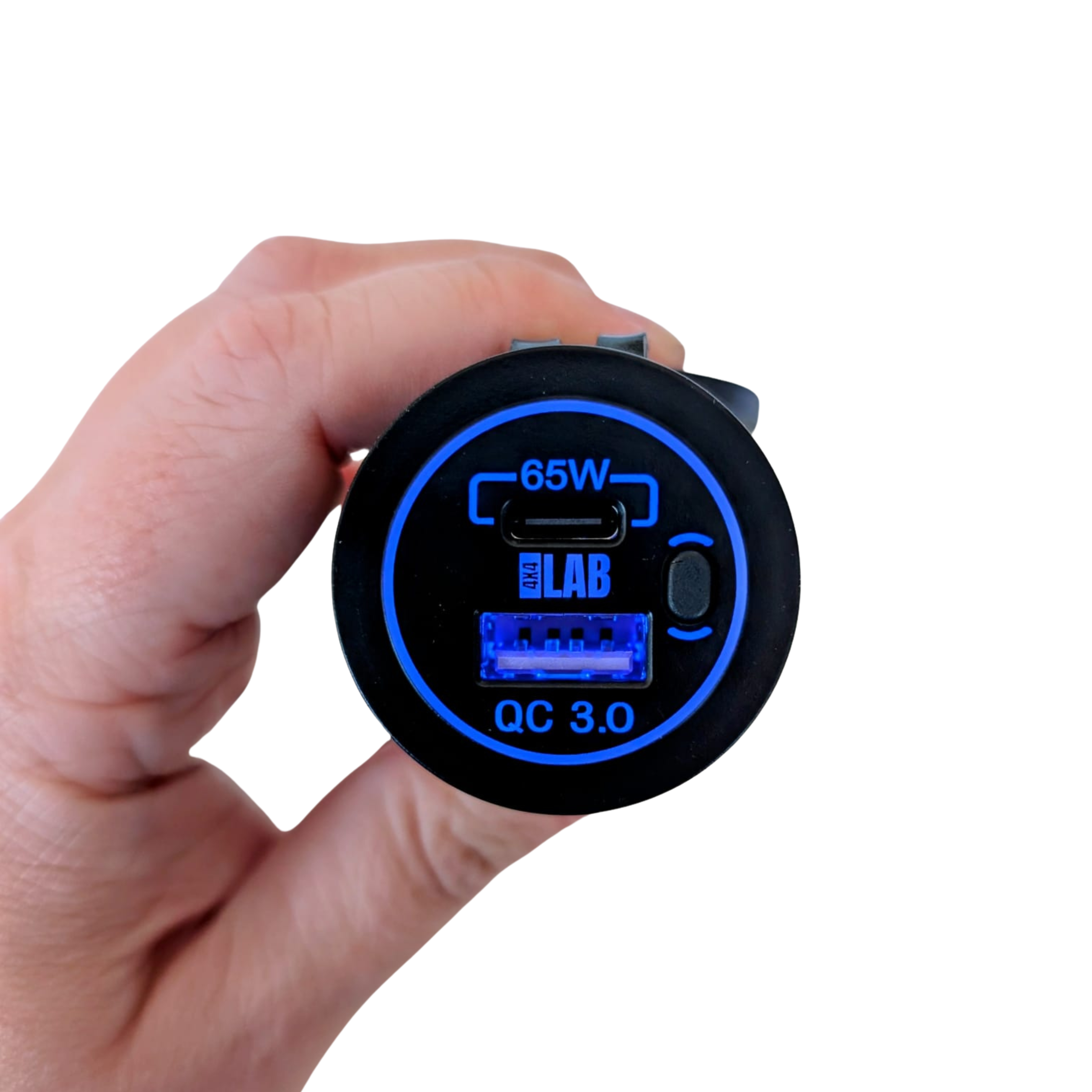 65W Dual USB-C PD & USB-A QC3.0 Fast Charging Socket