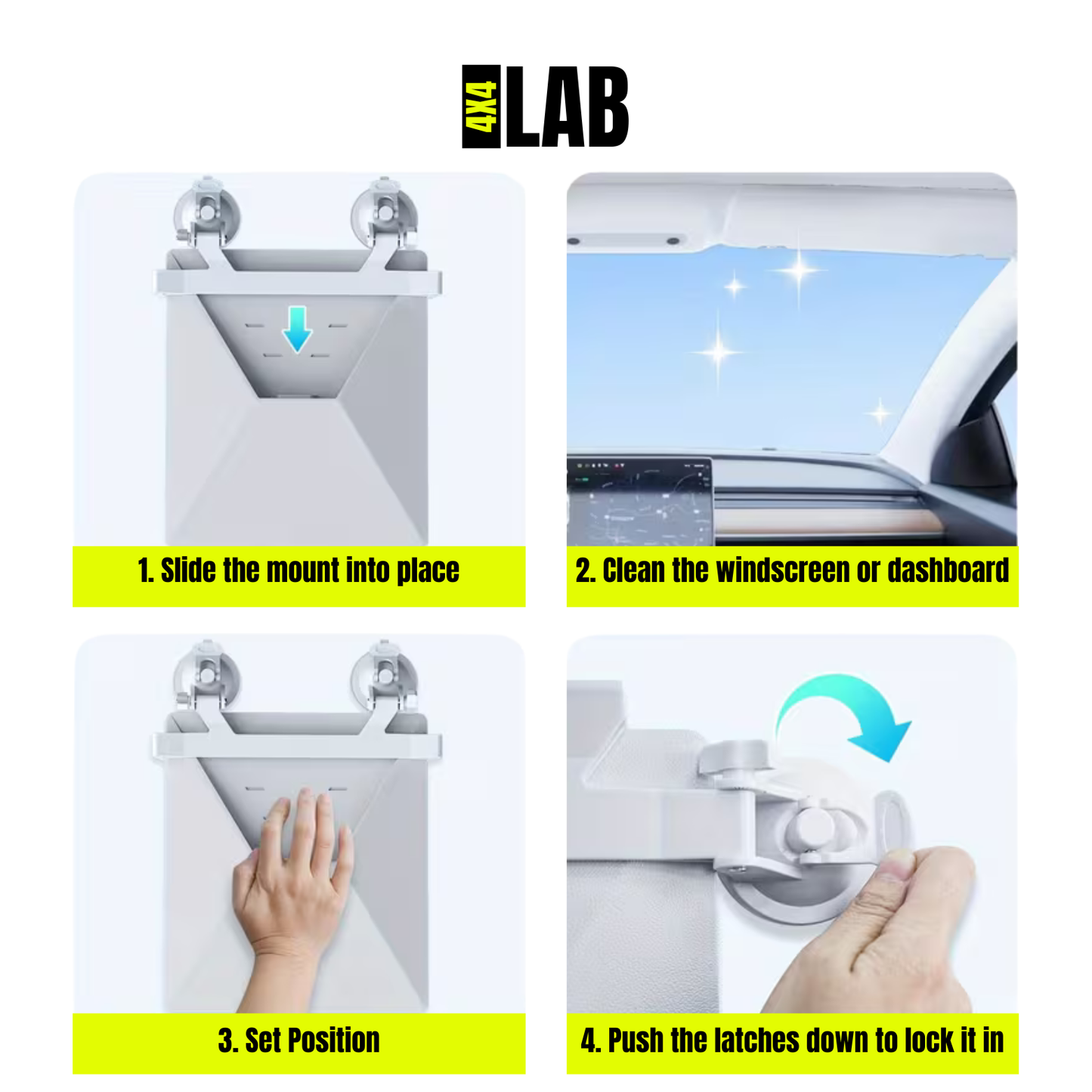 Universal Suction Mount for Starlink Mini – Windscreen, Dash, Sunroof