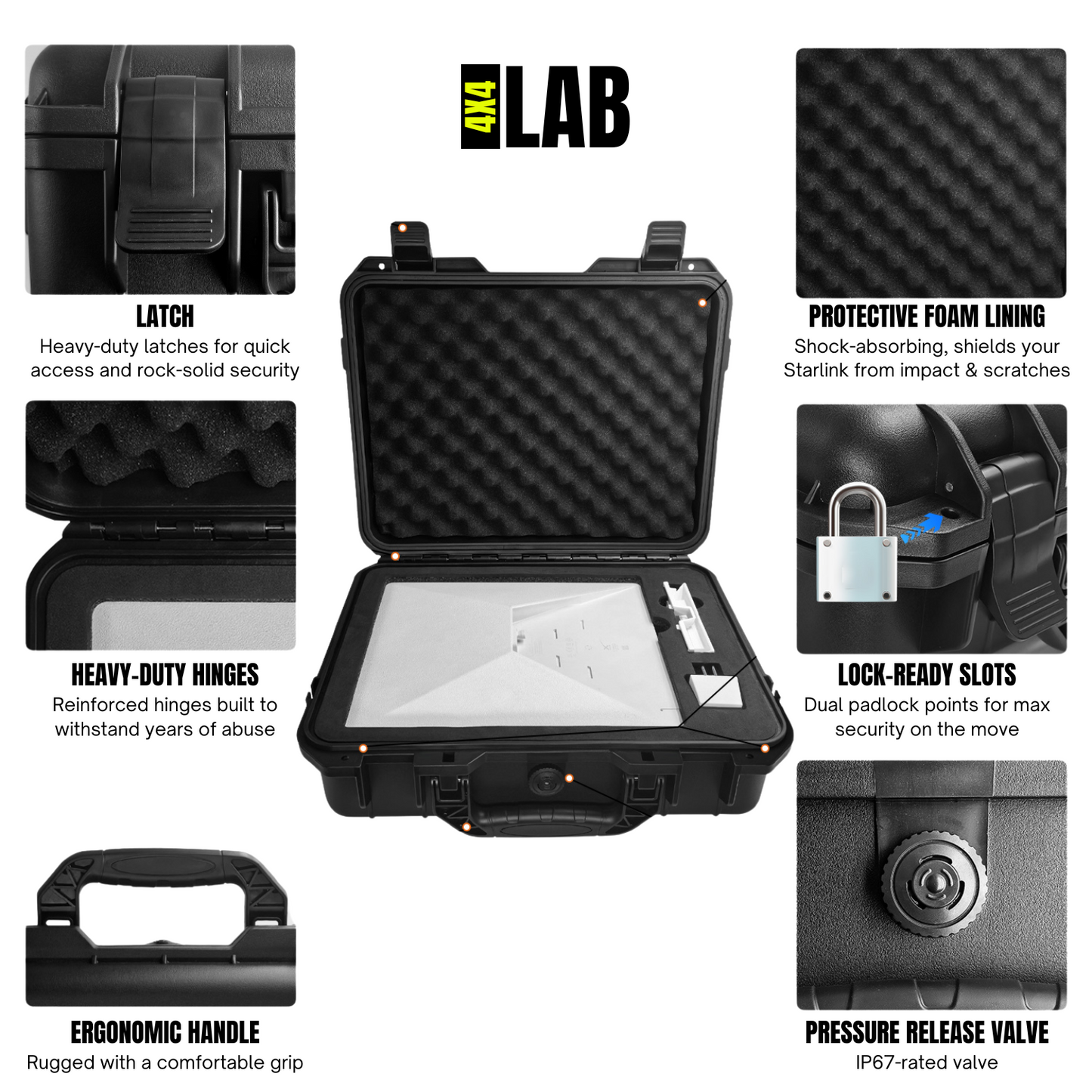 Starlink Mini Heavy Duty Waterproof IP67 Hard Travel Case