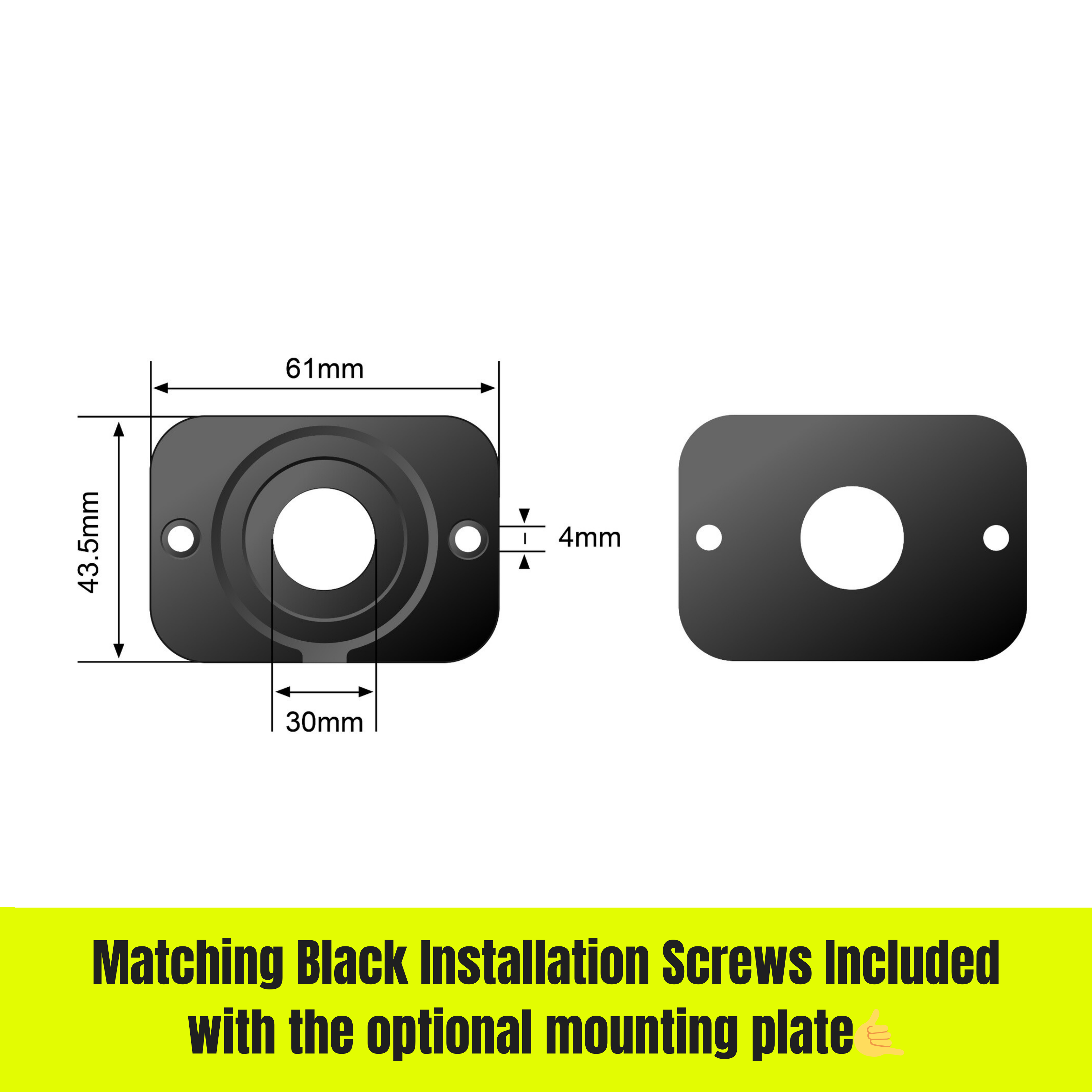 12V Flush Mount Cigarette Lighter Socket