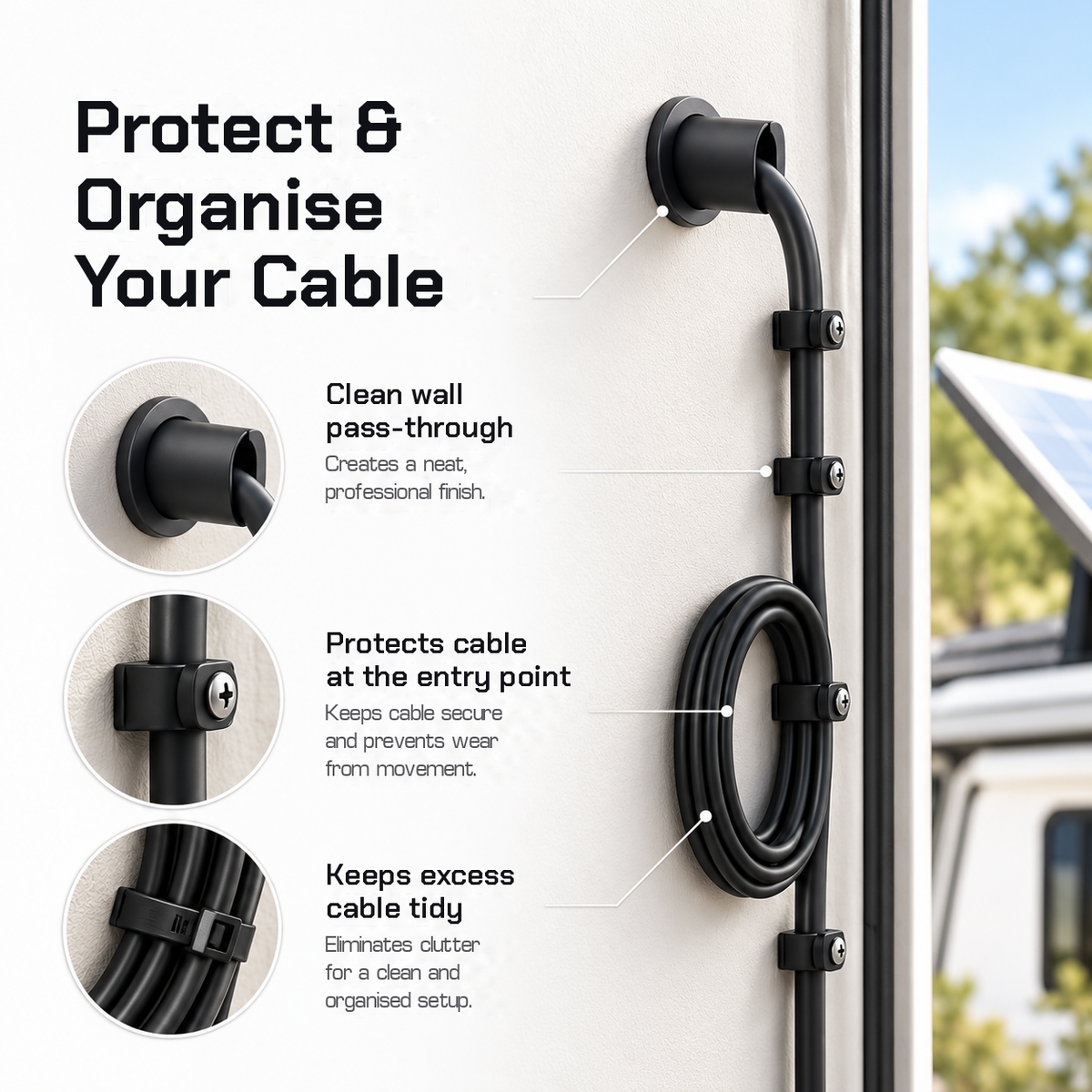 Starlink Cable Routing Kit | Wall Pass Through, Drill Bits & Cable Clips