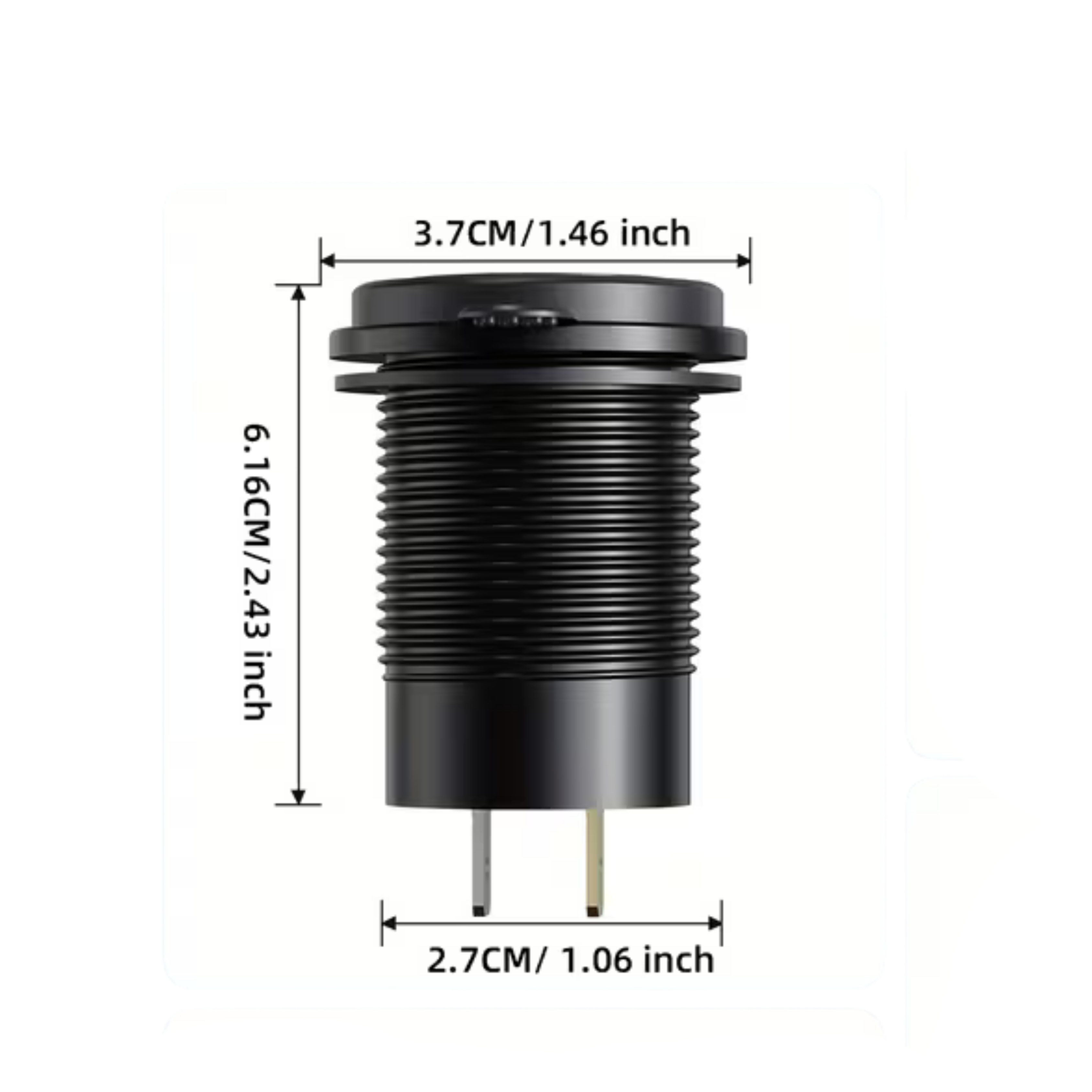 65W Dual USB-C PD & USB-A QC3.0 Fast Charging Socket