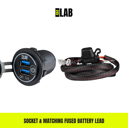 Dual USB QC3.0 Fast Charger Socket