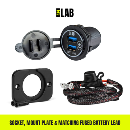 Dual USB QC3.0 Fast Charger Socket