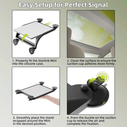 Starlink Mini Silicone Case Sunroof and RV Skylight Mount