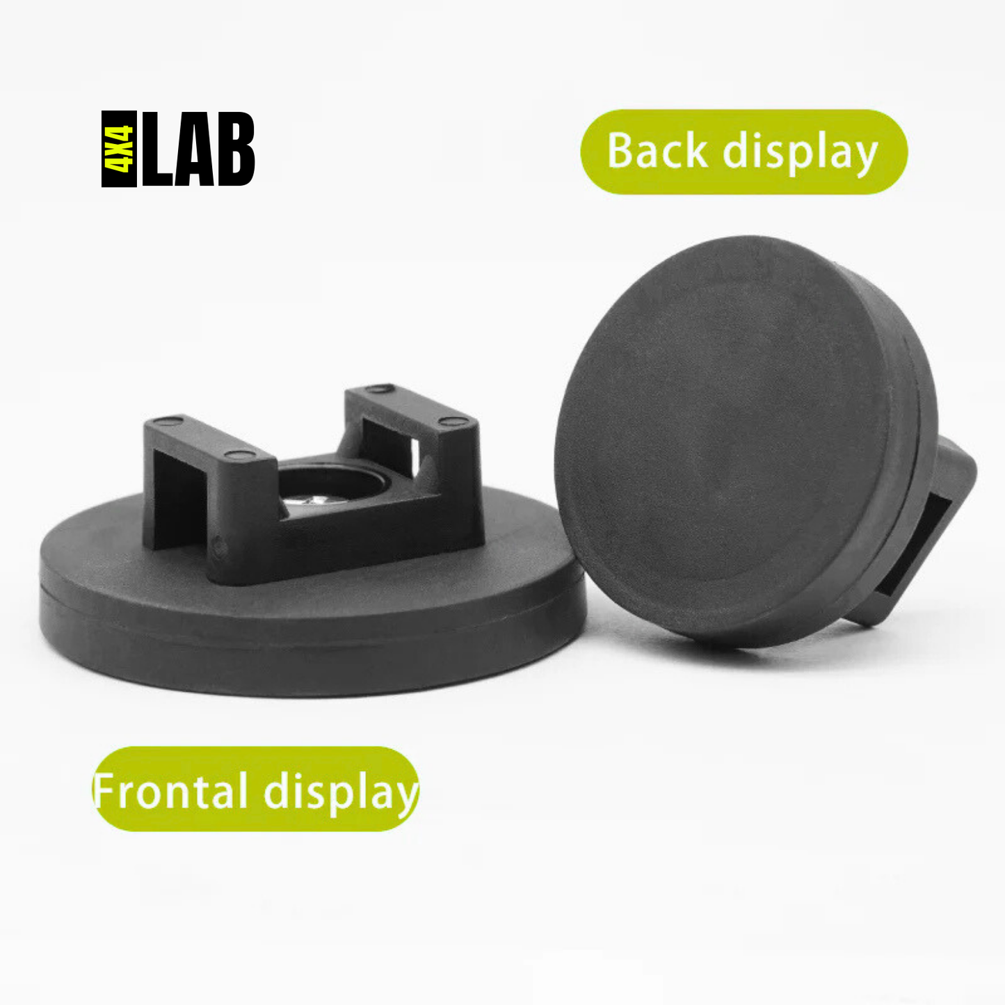 Magnetic Rubber-Coated Cable Tie Mounts 4-Pack