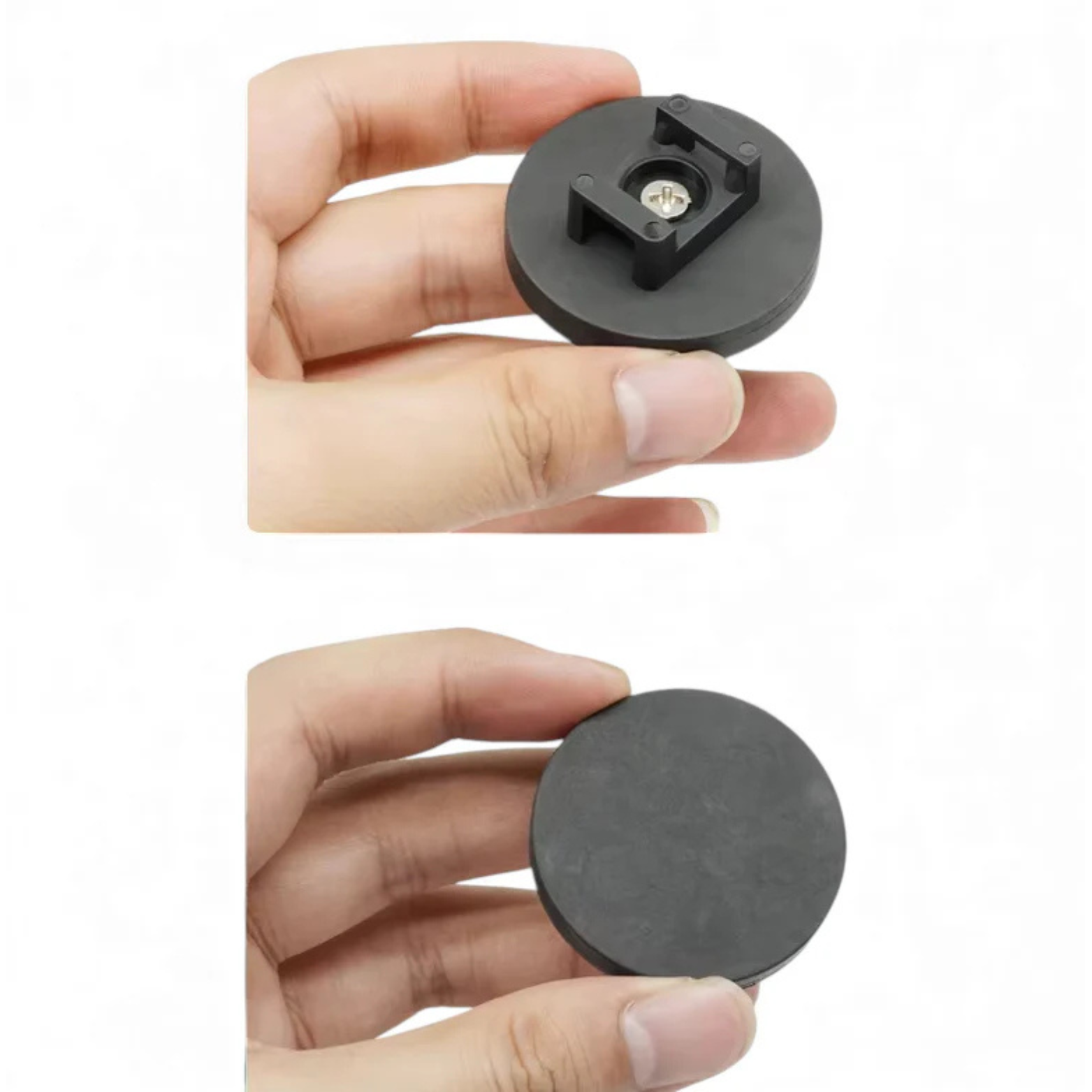 Magnetic Rubber-Coated Cable Tie Mounts 4-Pack