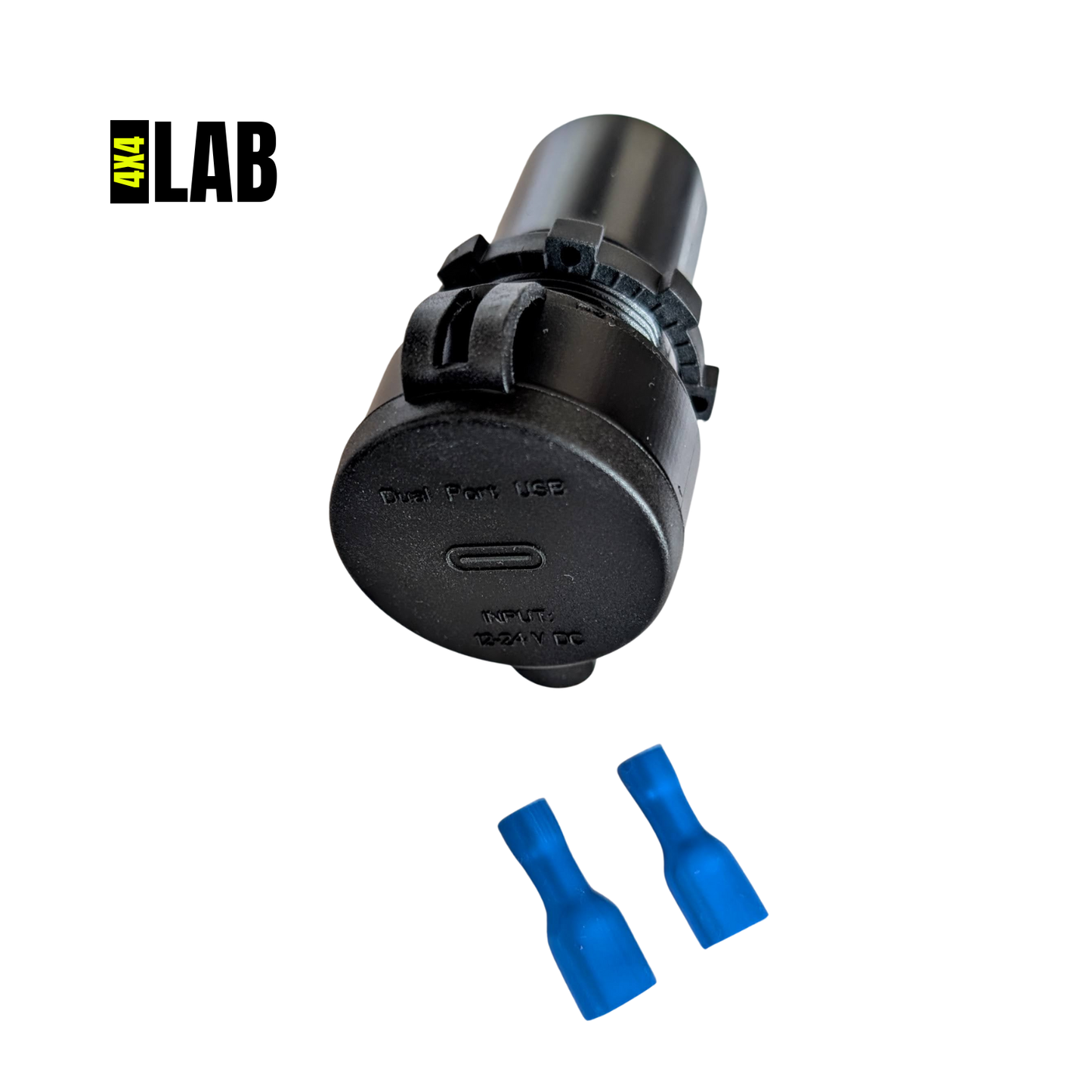 100W Dual USB-C USB-A Charger 12-24v Socket for Starlink Mini