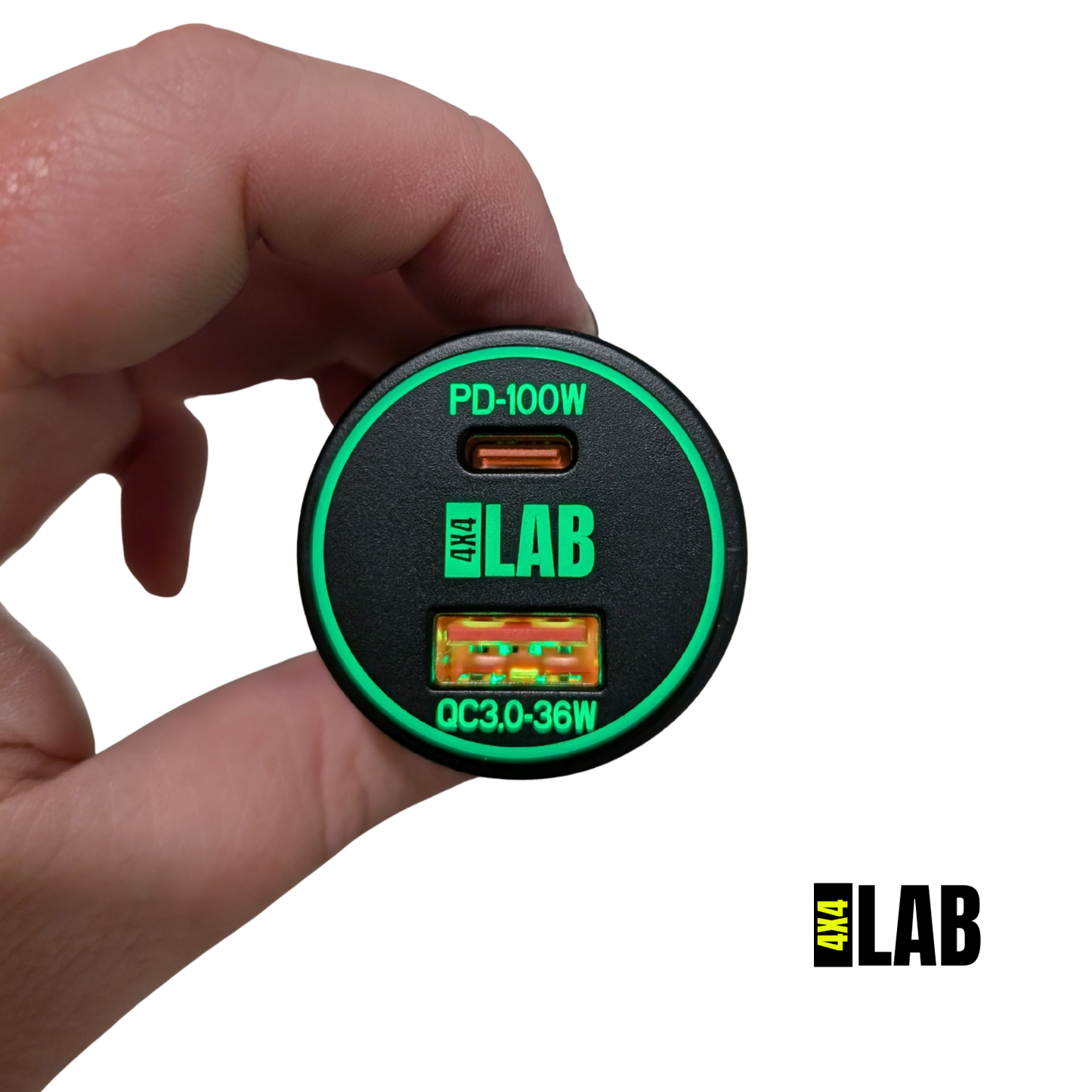 100W Dual USB-C USB-A Charger 12-24v Socket for Starlink Mini