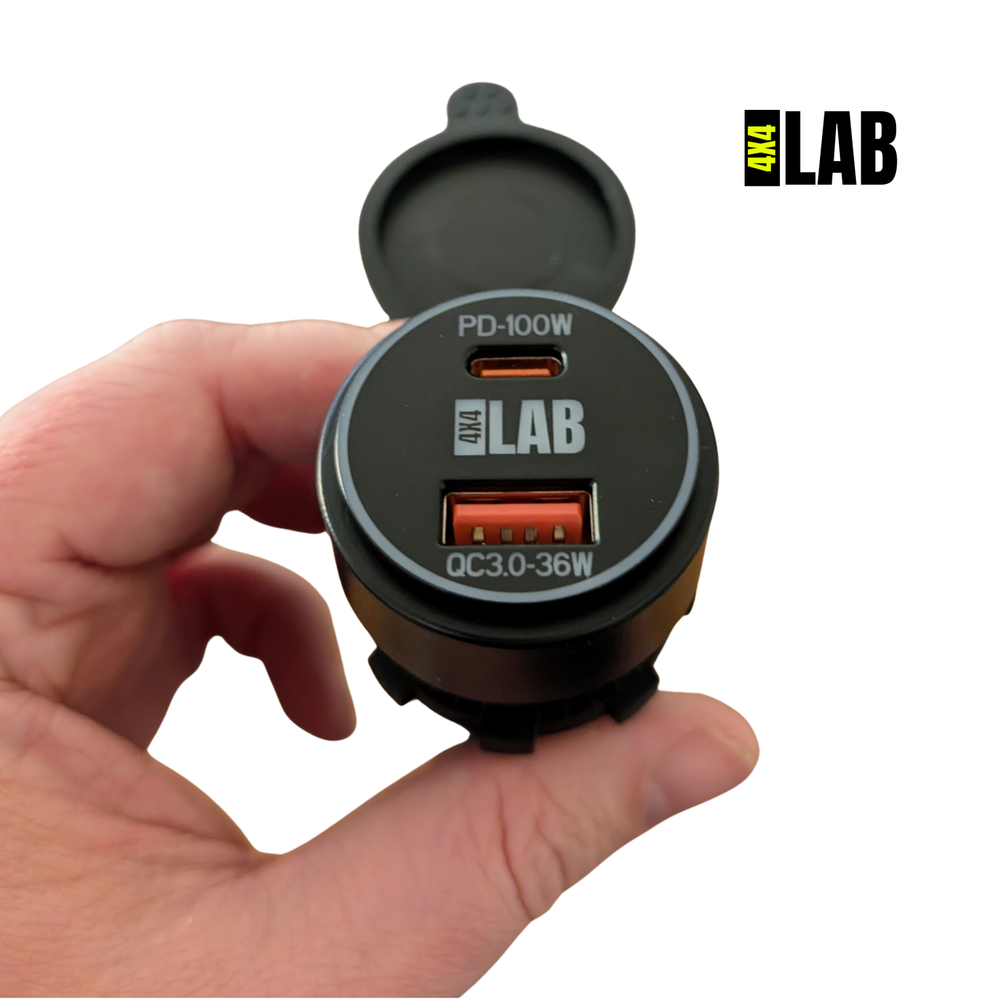 100W Dual USB-C USB-A Charger 12-24v Socket for Starlink Mini