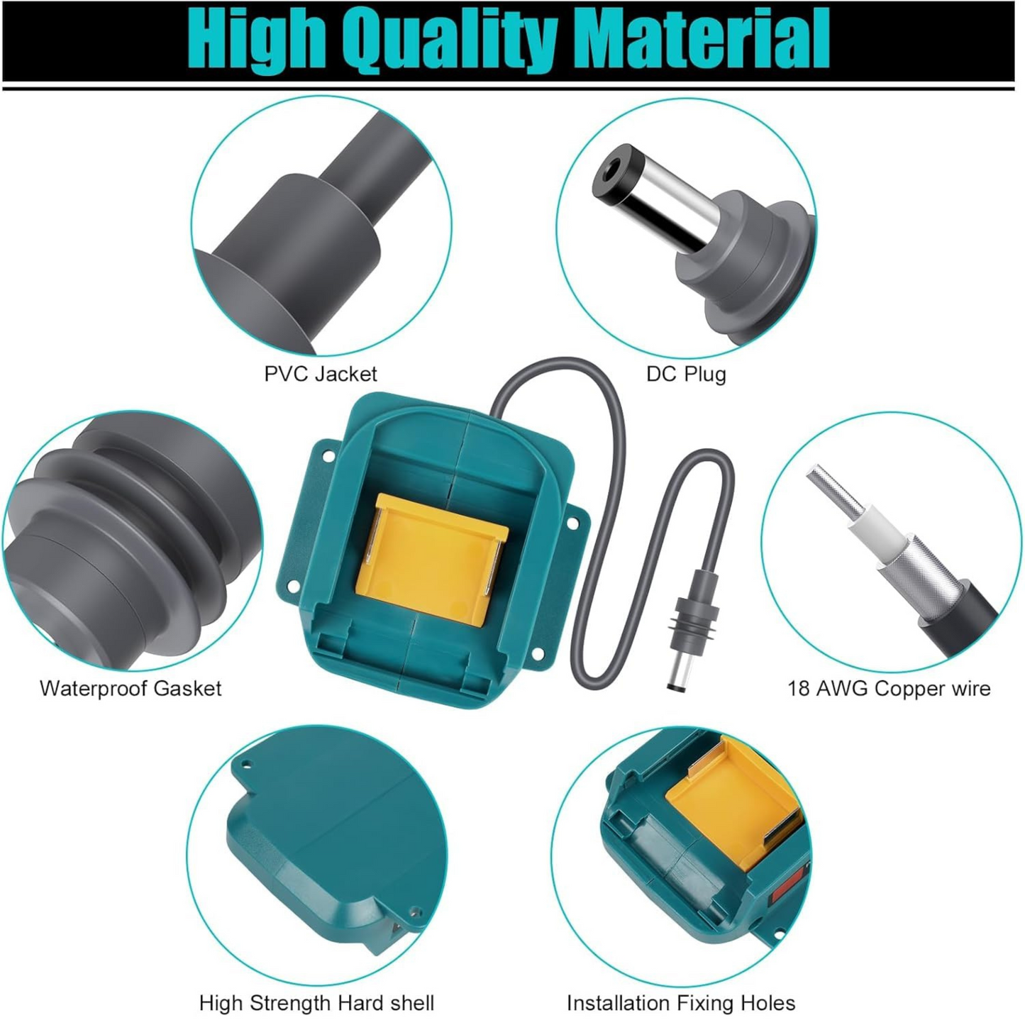 Starlink Mini Makita 18V Battery Adapter (DC Power Cable)