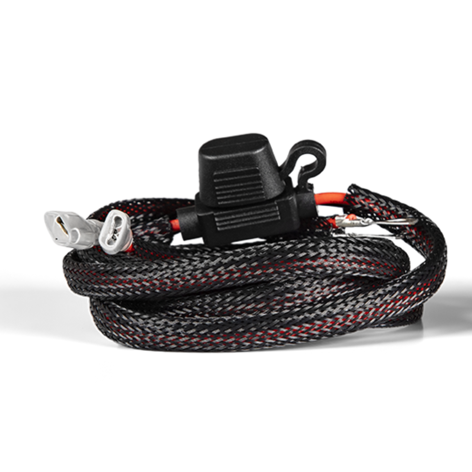 12V Inline Fused Battery Ring Terminal Lead – 2-Pin Quick Connect