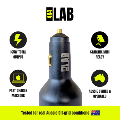 165W USB-C Car Charger – Starlink Mini Ready