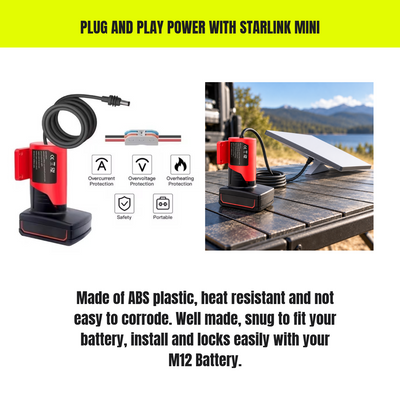 Starlink Mini Milwaukee M12 Adapter