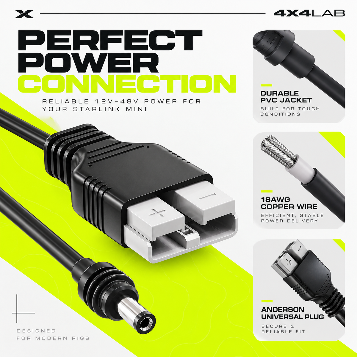 Starlink Mini Heavy-Duty Anderson Cable