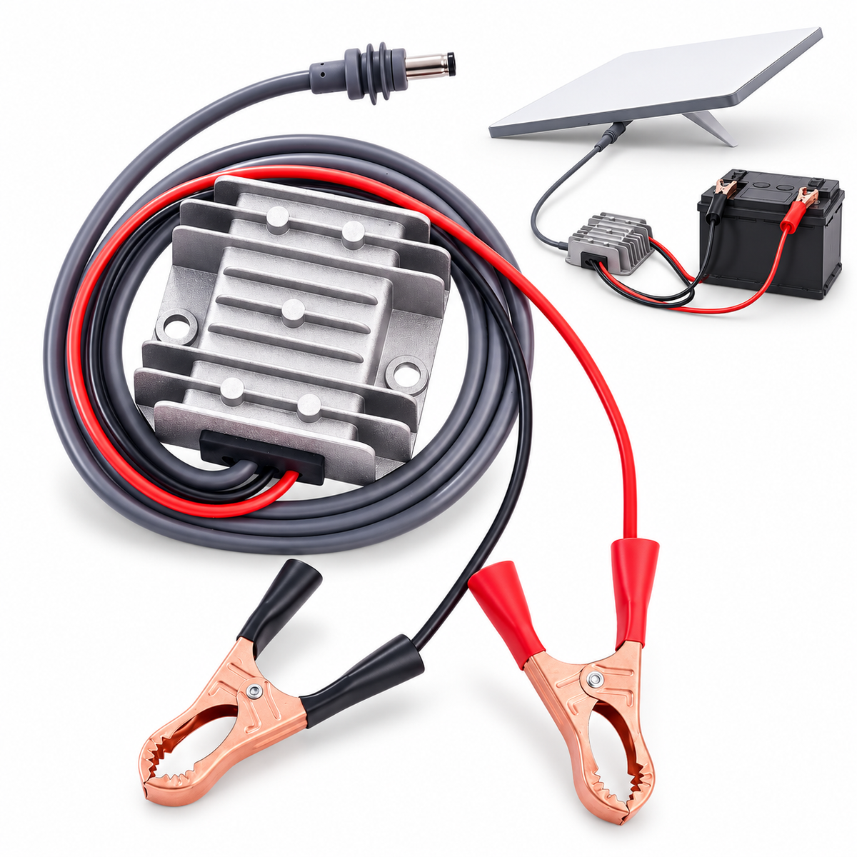 Starlink Mini Alligator Clamps with 12V 30V Power Booster