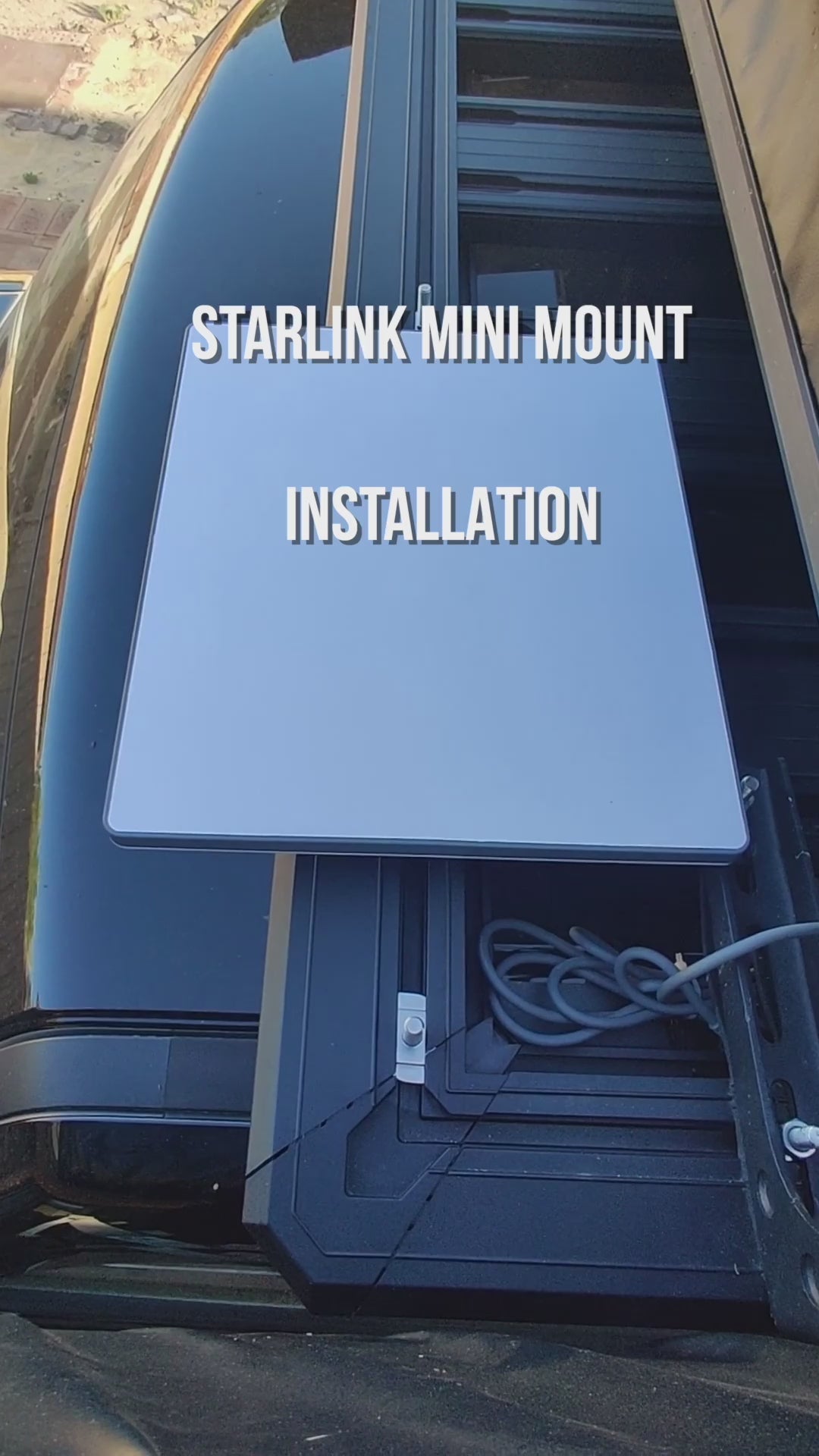Load video: Starlink Mini Roof Rack Platform Tray Mount