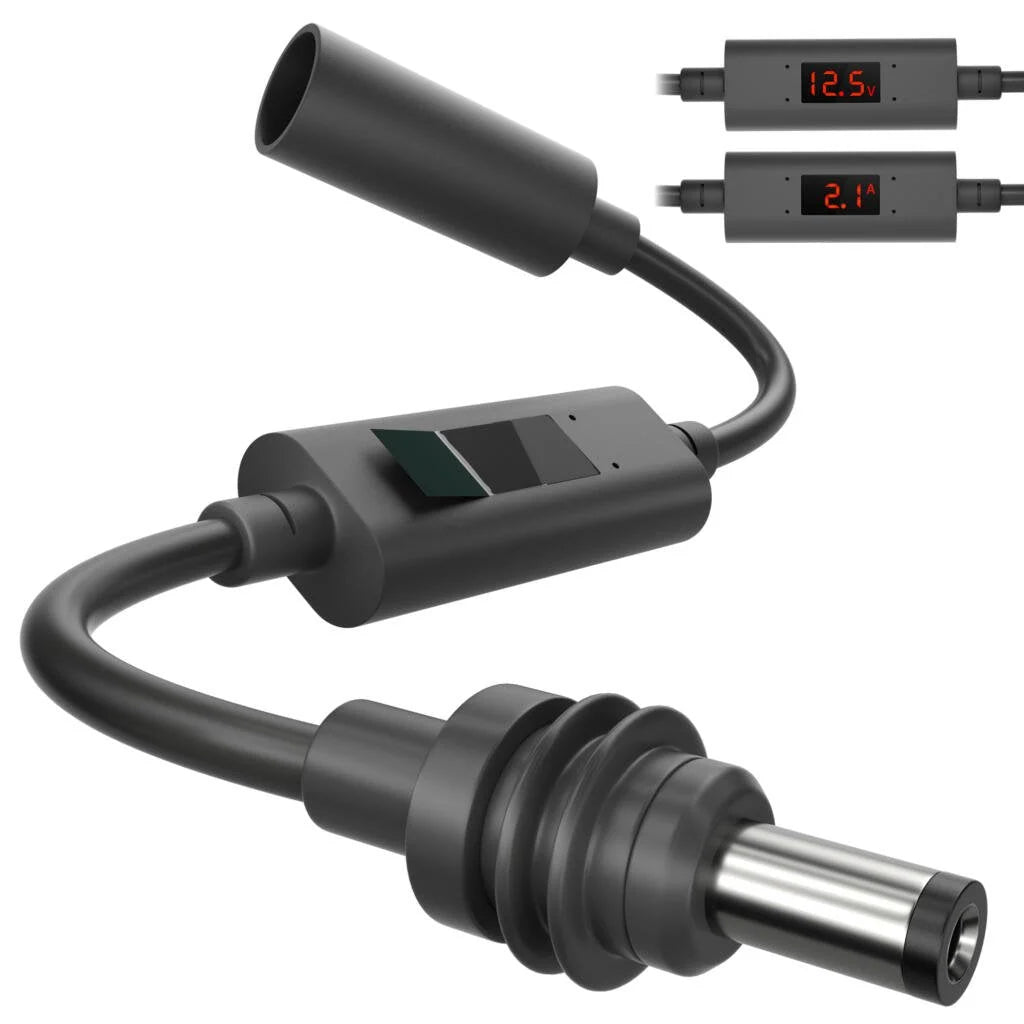 Starlink Mini Extension Adapter with Volt and Amp Display